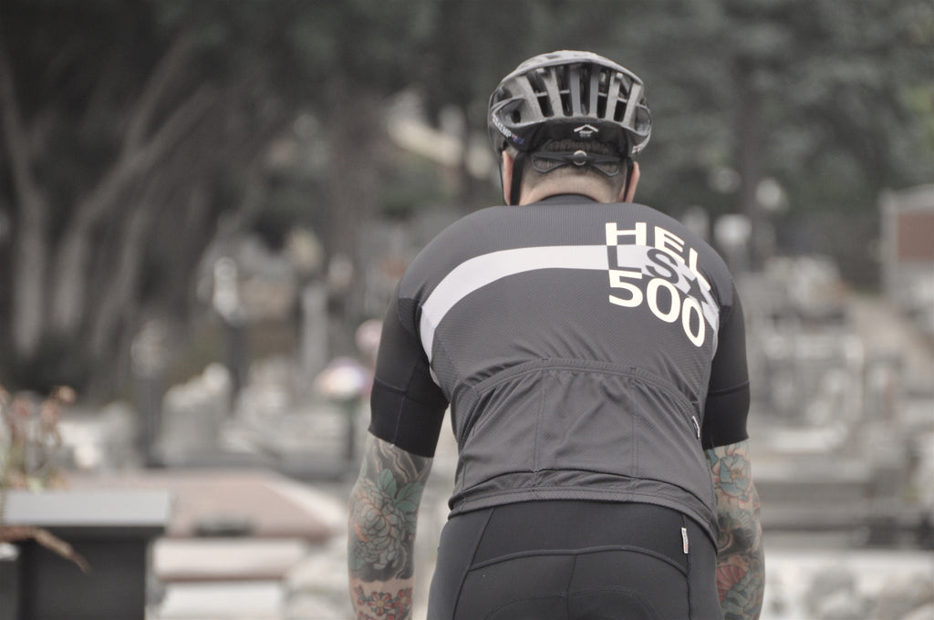 HELLS 500 HERITAGE GREY STRIPE JERSEY BLACK
