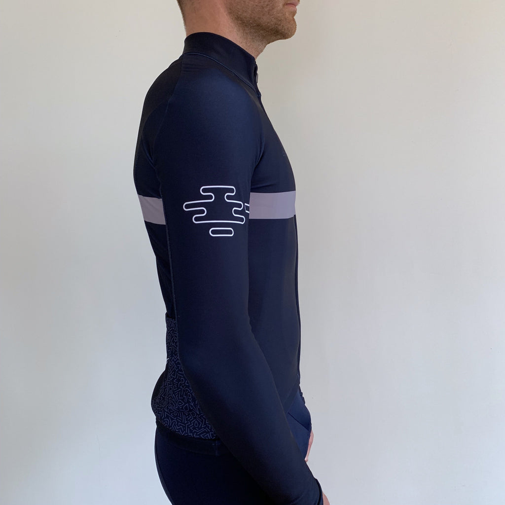 HELLS 500 NAVY LONG SLEEVE JERSEY MENS